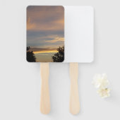 bunter Sonnenaufgang auf einem Ventilator Fächer (Vorne und Hinten)