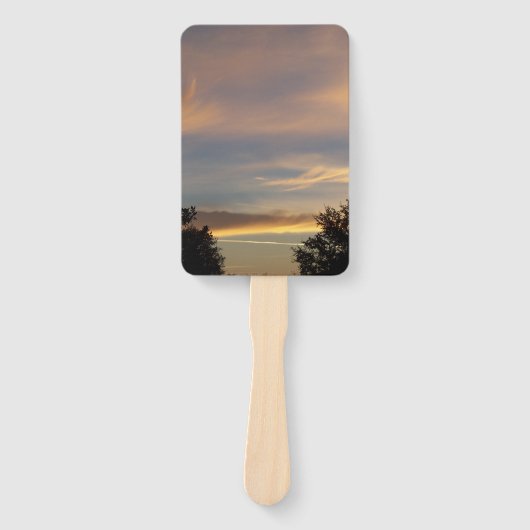 bunter Sonnenaufgang auf einem Ventilator Fächer (Vorderseite)