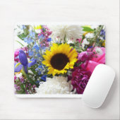 Bunter Sonnenblumeblumenstrauß Mousepad (Mit Mouse)