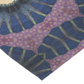 Bunter Sonnendurchbruch-Mandala-Ähnlicher Kurzer Tischläufer (Ecke)