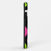 Bunter Spaß-große Tupfen auf Schwarzem Case-Mate iPhone Hülle (Hinten/Rechts)