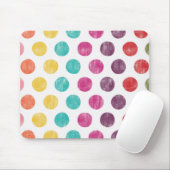 Bunter Spaß-Retro Tupfen-Muster Mousepad (Mit Mouse)