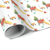 Bunter Spielplatz Geschenkpapier (Rolleneckpunkt)