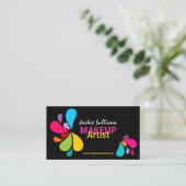 Bunter Spritzen-Maskenbildner Visitenkarte (Stehend Vorderseite)