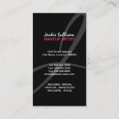 Bunter Spritzen-Maskenbildner Visitenkarte (Rückseite)