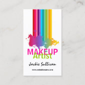 Bunter Spritzen-Maskenbildner Visitenkarte (Vorderseite)