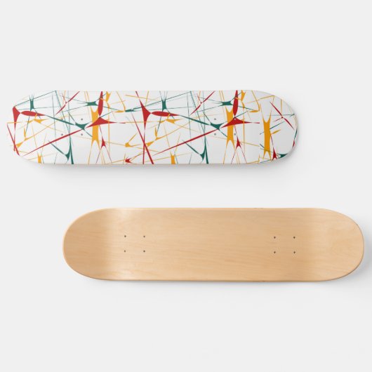 Bunter Spritzer formt Skateboard (Horizontal)