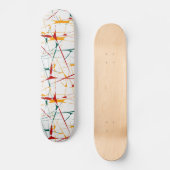 Bunter Spritzer formt Skateboard (Vorderseite)