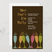 Bunter sprudelnder Feiertag der Einladung (Vorne/Hinten)