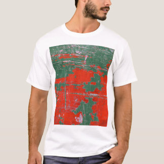 Bunter Stahlrost, strukturierter Hintergrund. T-Shirt
