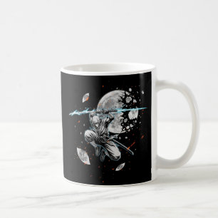 Bunter Stiller Ninja Krieger Vorne und Hinten Kaffeetasse