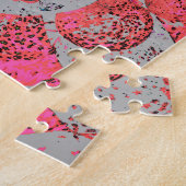 Bunter Tag der toten rosa Schädelblasen Puzzle (Seite)