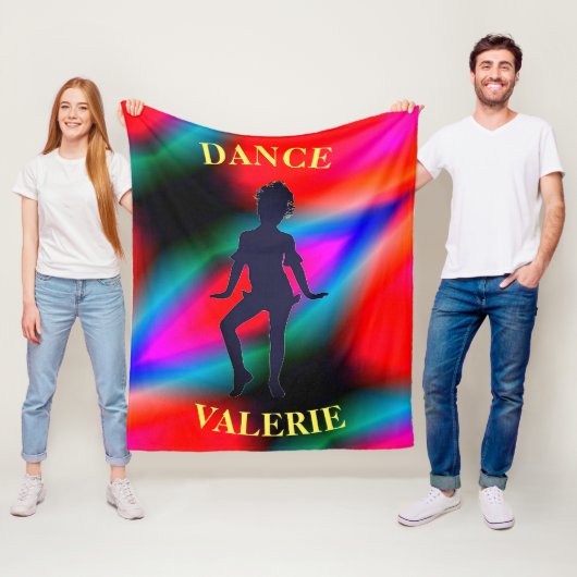 Bunter Tanz-Fleece-Decke Fleecedecke (Beispiel)