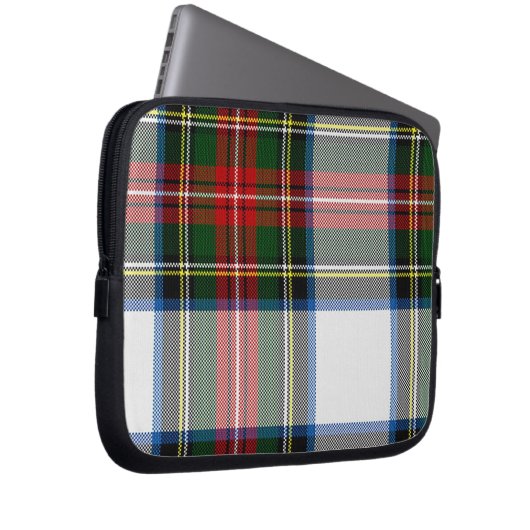Bunter Tartan-karierte Laptop-Abdeckung Laptopschutzhülle (Vorne Rechts)