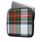 Bunter Tartan-karierte Laptop-Abdeckung Laptopschutzhülle (Vorderseite Links)