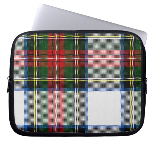 Bunter Tartan-karierte Laptop-Abdeckung Laptopschutzhülle (Vorderseite)