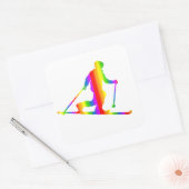 Bunter Telemark Regenbogen Aufkleber (Umschlag)