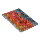 Bunter Teller von allen 50 Staaten Notizblock (Rechte Seite)