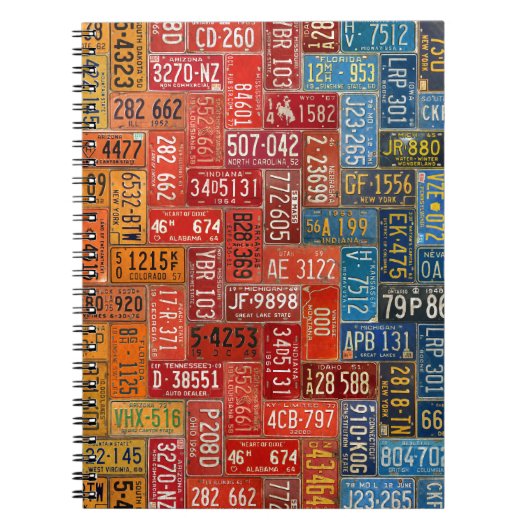 Bunter Teller von allen 50 Staaten Notizblock (Vorderseite)