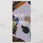 bunter thailändischer Kulturriese am Fluss Chao ph Menükarte (Vorderseite)