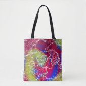 Bunter Tie-Dye-Taschensack Tasche (Vorderseite)