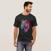 Bunter Tigerkopf T-Shirt (Vorne ganz)