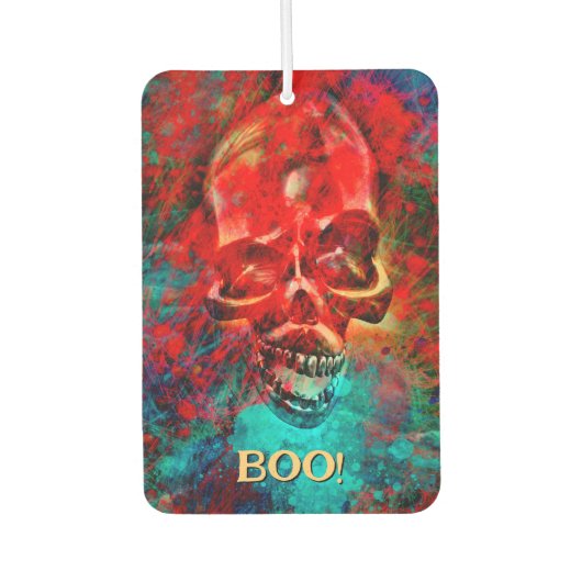 Bunter Totenkopf. Buh! Autolufterfrischer (Vorderseite)