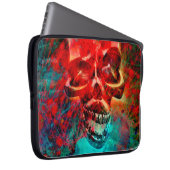 Bunter Totenkopf Laptopschutzhülle (Vorne Rechts)