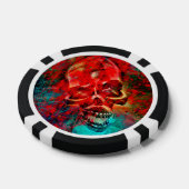 Bunter Totenkopf Pokerchips (Einzeln)