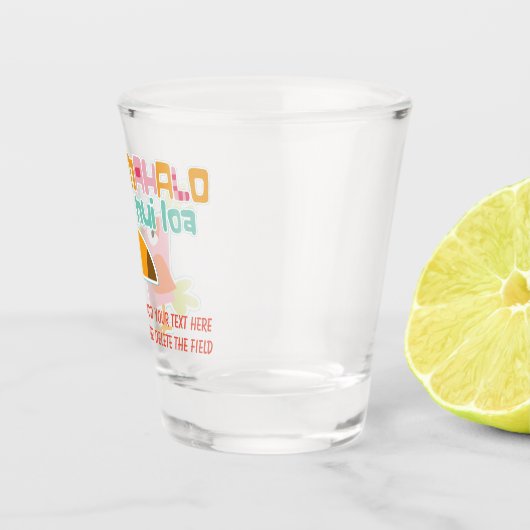 Bunter Toucan Vogel Mahalo Schnapsglas (Rechts)