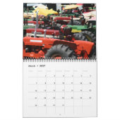 Bunter Traktor-Kalender: Fertigen Sie Jahr Kalender (Mär 2027)