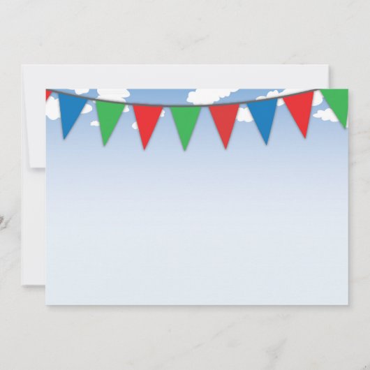 Bunter Transport-Themed Party Einladung