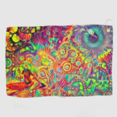 Bunter Traum Golfhandtuch (Horizontal)