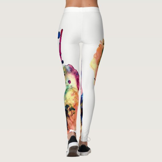 Bunter Trendy abstrakter Leggings (Rückseite)