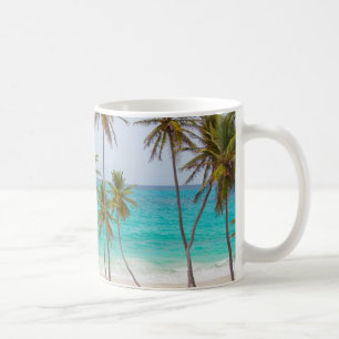 Bunter tropischer Strand Kaffeetasse