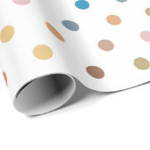 Bunter Tupfen Geschenkpapier (Rolleneckpunkt)