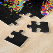 Bunter unbekümmerter Königcharles Spaniel Puzzle (Seite)