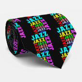 Bunter und cooler Jazz Krawatte (Gerollt)