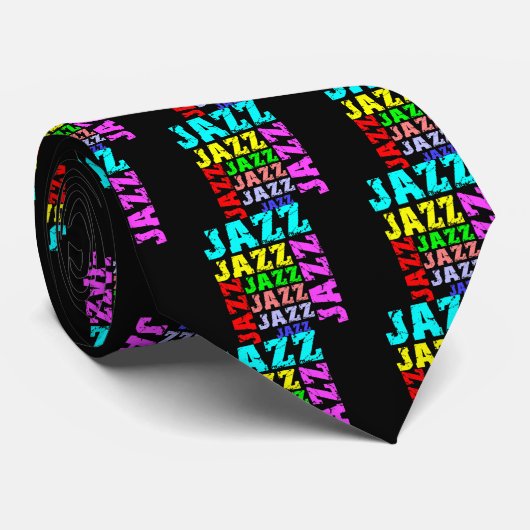 Bunter und cooler Jazz Krawatte (Gerollt)