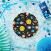 Bunter Universum-Astronomie-Raum-Papier-Teller Pappteller (Party)