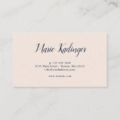 Bunter üppiger Blumen-Blumenstrauß Visitenkarte (Rückseite)