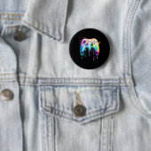 Bunter Videospiel-Liebhaber Grafik Videospiel - Fa Button (Beispiel)