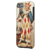 Bunter Vintager Zirkus-Clown Case-Mate iPhone Hülle (Rückseite Links)
