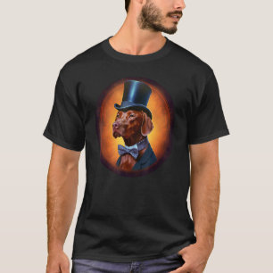 Bunter Vizsla Hund Papa Mama Bester Hund T-Shirt