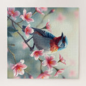 Bunter Vogel Blumen Puzzle (Horizontal)