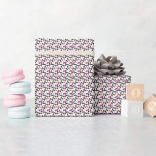 Bunter Vogel Florales Nahtloses Muster Wandteppich Geschenkpapier