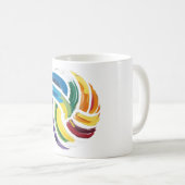 Bunter Volleyball-Ball Kaffeetasse (VorderseiteRechts)
