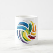 Bunter Volleyball-Ball Kaffeetasse (Mittel)