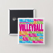 Bunter Volleyball Button (Vorne & Hinten)