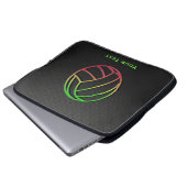 Bunter Volleyball Laptopschutzhülle (Vorne Knopf)